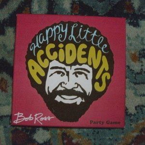 ~ Fun & Unique ~ BOB ROSS ~ Party Game ~ Happy Little Accidents ~ Complete ~